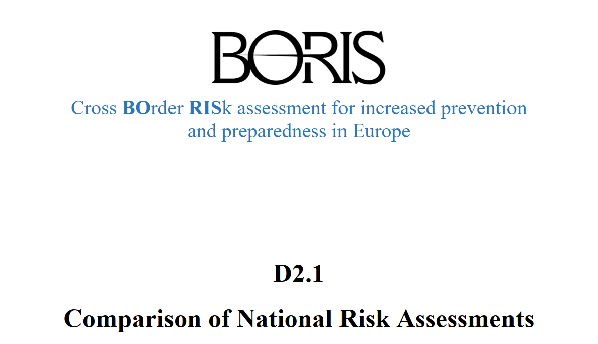 BORIS EU project report: comparison of national risk assessment