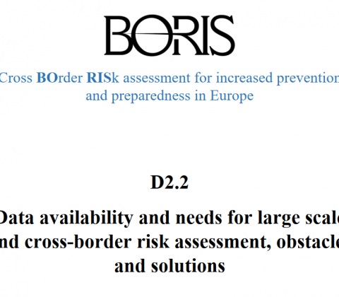 BORIS EU project - data availability and needs report cross-border risk assessment